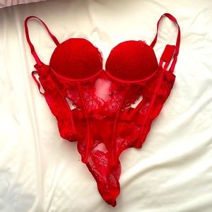 Red VS lingerie